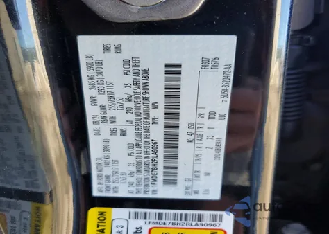 2024 Ford Bronco Big Bend z USA, uszkodzony, nr VIN 1FMDE7BH2RLA90967